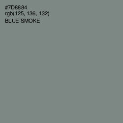 #7D8884 - Blue Smoke Color Image